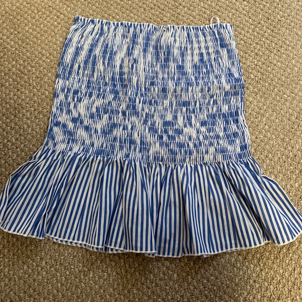 Blue and white skirt
